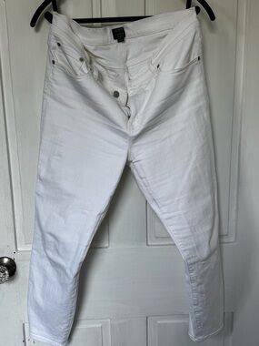 J. Crew Factory Women's White Skinny Jeans